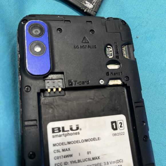 Blu C5L Max For Parts Or Repair BROKEN Will Not Power On If Plugged Into Charge - Picture 7 of 8